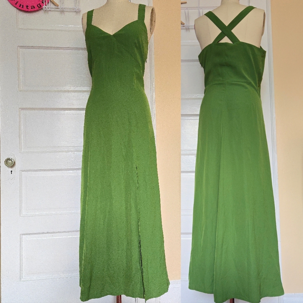 Banana Republic Green Maxi Dress - M
